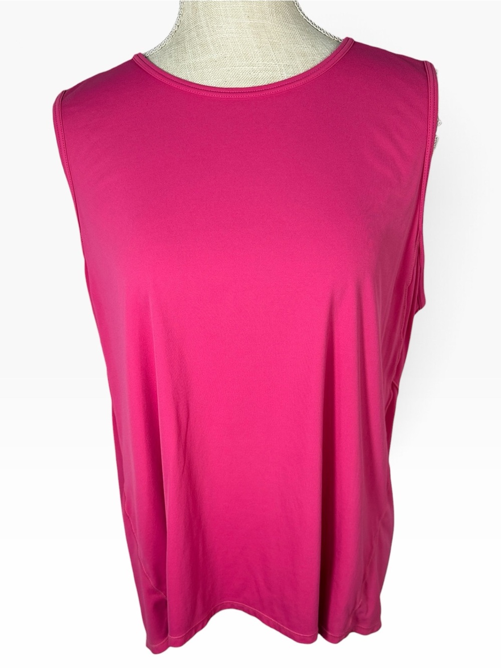 Dona Jo Brand Pink Quick Dry SPF Activewear Tank Top-XL